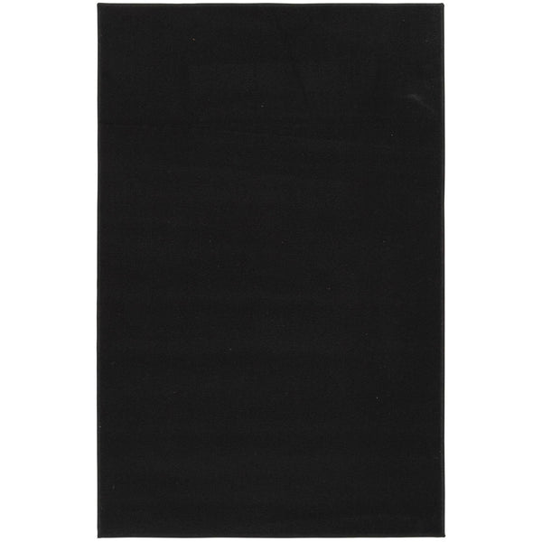 Mainstays 54" x 78" Titan Solid Black Durable Indoor Area Rug